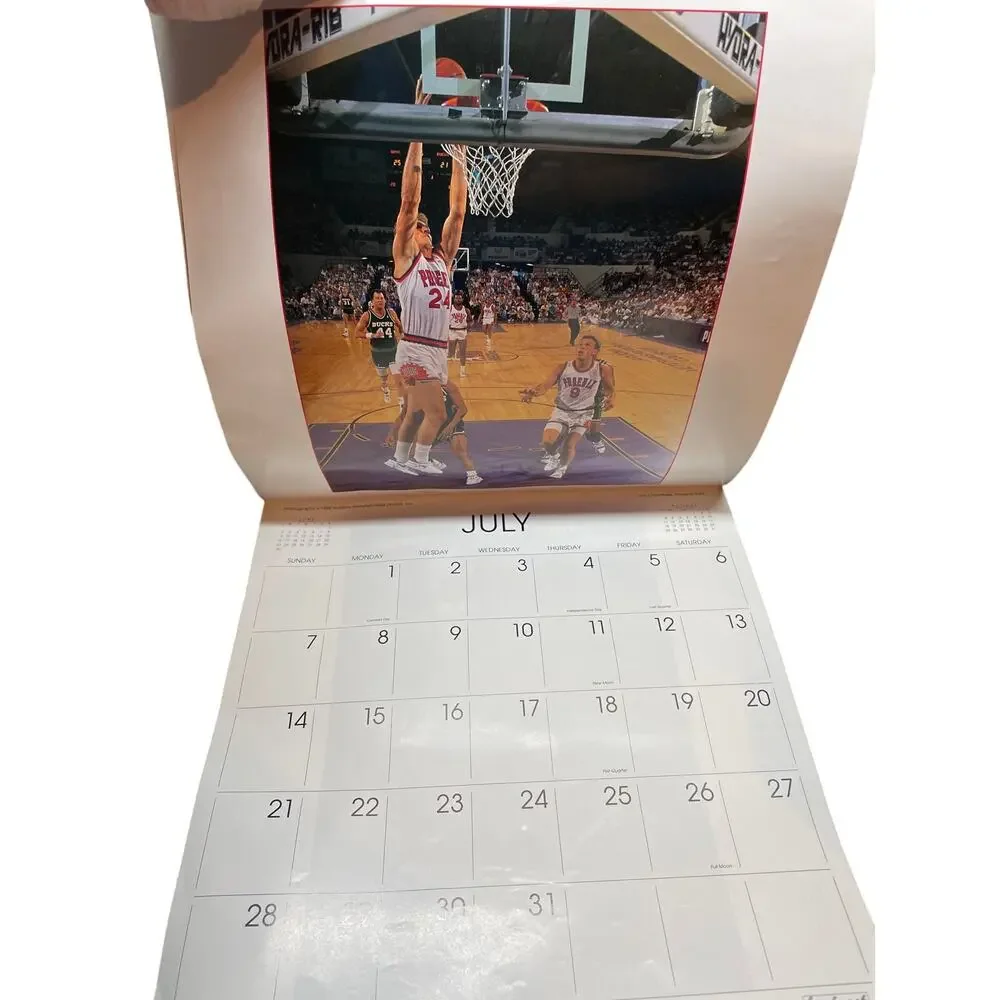 NBA SUPER STARS 1991 CALENDAR